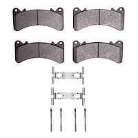 Ceramic Brake Pads & Hardware Kit, Fits Select GM, Position: Front