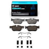 Ceramic Brake Pads & Hardware Kit, 2018-2020 Volvo, Position: Rear