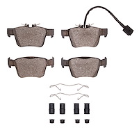 Ceramic Brake Pads & Hardware Kit, 2017-2020 Maserati, Position: Rear