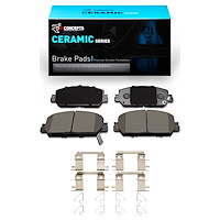 Ceramic Brake Pads & Hardware Kit, Fits Select Acura/Honda, Position: Front