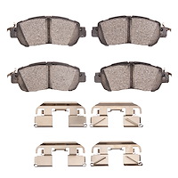 Ceramic Brake Pads & Hardware Kit, Fits Select Infiniti/Nissan, Position: Front