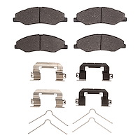 Ceramic Brake Pads & Hardware Kit, Fits Select Acura/Honda, Position: Front