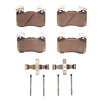 Ceramic Brake Pads & Hardware Kit, Fits Select Kia/Hyundai/Genesis, Position: Front