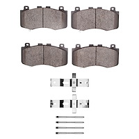 Ceramic Brake Pads & Hardware Kit, 2018-2021 Mopar, Position: Front