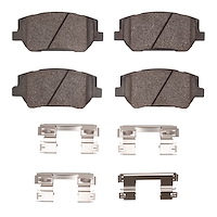 Ceramic Brake Pads & Hardware Kit, 2019-2020 Kia/Hyundai/Genesis, Position: Front