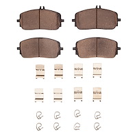 Ceramic Brake Pads & Hardware Kit, Fits Select Mercedes-Benz, Position: Front
