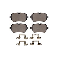 Ceramic Brake Pads & Hardware Kit, Fits Select Audi/Porsche/Volkswagen, Position: Rear