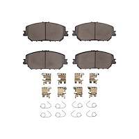 Ceramic Brake Pads & Hardware Kit, Fits Select Infiniti/Nissan, Position: Front
