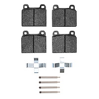 Semi-Metallic Brake Pads & Hardware Kit, 1975-1985 Fits Multiple Makes/Models, Position: Front