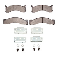 Semi-Metallic Brake Pads & Hardware Kit, 1973-1979 Mopar, Position: Front
