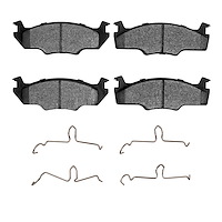 Semi-Metallic Brake Pads & Hardware Kit, 1980-1984 Audi/Porsche/Volkswagen, Position: Front