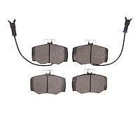 Semi-Metallic Brake Pads, 1987-1989 Jaguar, Position: Front