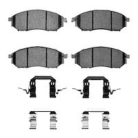 Semi-Metallic Brake Pads & Hardware Kit, 2002-2020 Fits Multiple Makes/Models, Position: Front
