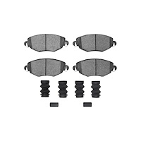 Semi-Metallic Brake Pads & Hardware Kit, 2001-2008 Fits Multiple Makes/Models, Position: Front