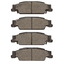 Semi-Metallic Brake Pads, 2003-2011 GM, Position: Rear