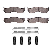 Semi-Metallic Brake Pads & Hardware Kit, 2004-2004 Mopar, Position: Front