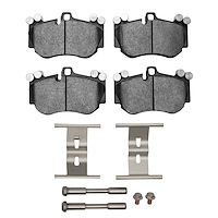 Semi-Metallic Brake Pads & Hardware Kit, 2005-2010 Audi/Porsche/Volkswagen, Position: Front