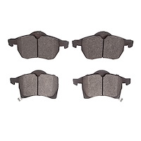 Semi-Metallic Brake Pads, 2002-2008 GM, Position: Front