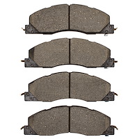 Semi-Metallic Brake Pads, 2009-2018 Mopar, Position: Front