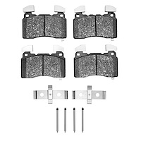 Semi-Metallic Brake Pads & Hardware Kit, 2012-2017 Fits Multiple Makes/Models, Position: Front