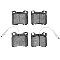 Semi-Metallic Brake Pads, 2001-2007 Peugeot, Position: Rear