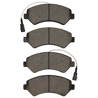 Semi-Metallic Brake Pads, Fits Select Mopar, Position: Front