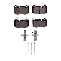 Semi-Metallic Brake Pads & Hardware Kit, Fits Select Lexus/Toyota/Scion, Position: Rear