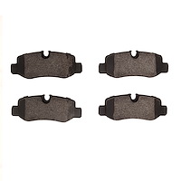 Semi-Metallic Brake Pads, Fits Select Mercedes-Benz, Position: Rear