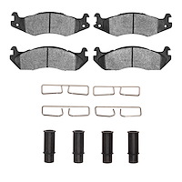Performance Off-Road/Tow Brake Pads & Hardware Kit, 1982-1992 Mopar, Position: Front
