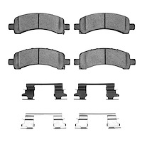 Performance Off-Road/Tow Brake Pads & Hardware Kit, 2002-2014 GM, Position: Rear