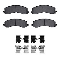 Performance Off-Road/Tow Brake Pads & Hardware Kit, Fits Select Ford/Lincoln/Mercury/Mazda, Position: Front