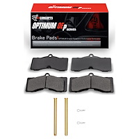 Optimum OE Brake Pads & Hardware Kit, 1963-1982 GM, Position: Front & Rear