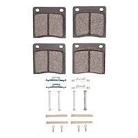 Optimum OE Brake Pads & Hardware Kit, 1970-1982 Fits Multiple Makes/Models, Position: Front