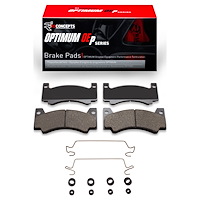 Optimum OE Brake Pads & Hardware Kit, 1969-1976 Mopar, Position: Front