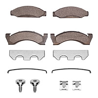 Optimum OE Brake Pads & Hardware Kit, 1974-1981 Fits Multiple Makes/Models, Position: Front