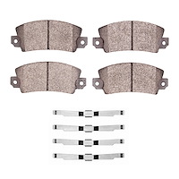 Optimum OE Brake Pads & Hardware Kit, 1976-1983 Renault, Position: Front