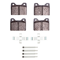 Optimum OE Brake Pads & Hardware Kit, 1969-1976 BMW, Position: Front