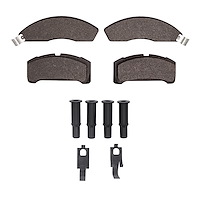 Optimum OE Brake Pads & Hardware Kit, 1979-1982 Ford/Lincoln/Mercury/Mazda, Position: Front