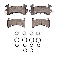 Optimum OE Brake Pads & Hardware Kit, 1978-1985 GM, Position: Rear