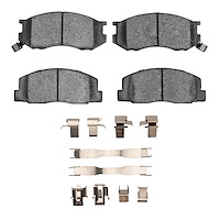 Optimum OE Brake Pads & Hardware Kit, 1984-1989 Lexus/Toyota/Scion, Position: Front