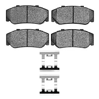 Optimum OE Brake Pads & Hardware Kit, 1982-1987 Volvo, Position: Front