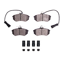 Optimum OE Brake Pads & Hardware Kit, 1983-1991 Audi/Porsche/Volkswagen, Position: Front