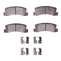 Optimum OE Brake Pads & Hardware Kit, 1987-1996 Lexus/Toyota/Scion, Position: Rear