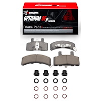 Optimum OE Brake Pads & Hardware Kit, 1988-2002 Fits Multiple Makes/Models, Position: Front