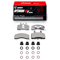 Optimum OE Brake Pads & Hardware Kit, 1988-2002 Fits Multiple Makes/Models, Position: Front