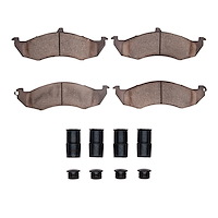 Optimum OE Brake Pads & Hardware Kit, 1989-1992 Ford/Lincoln/Mercury/Mazda, Position: Front