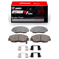Optimum OE Brake Pads & Hardware Kit, 1990-1999 Acura/Honda, Position: Front