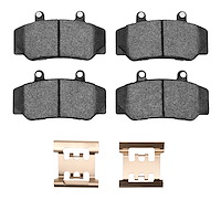 Optimum OE Brake Pads & Hardware Kit, 1982-1992 Volvo, Position: Front