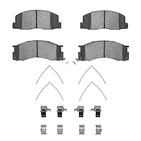 Optimum OE Brake Pads & Hardware Kit, 1991-1996 Lexus/Toyota/Scion, Position: Front