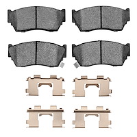 Optimum OE Brake Pads & Hardware Kit, 1991-2017 Infiniti/Nissan, Position: Front
